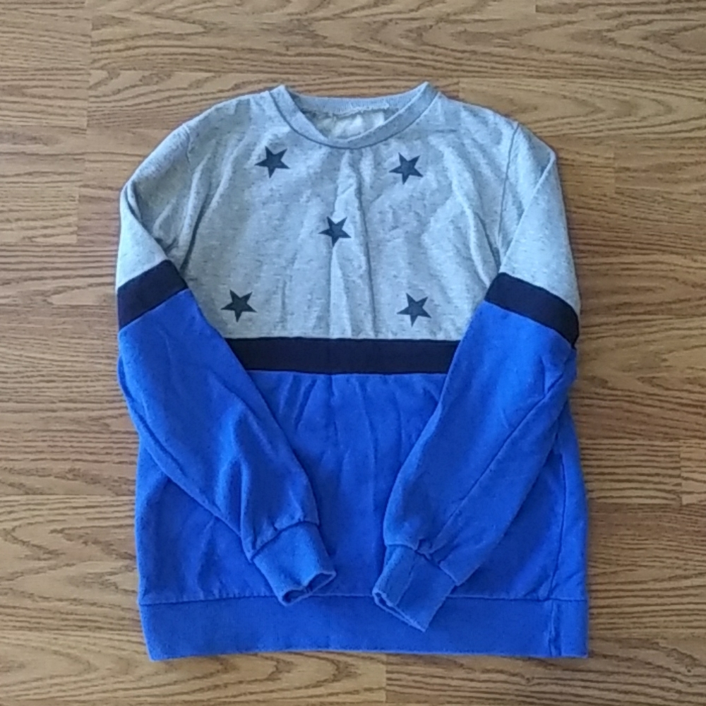 Blue stripes and stars sweatshirt